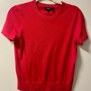 Merino Wool Red Theory Sweater Size Medium